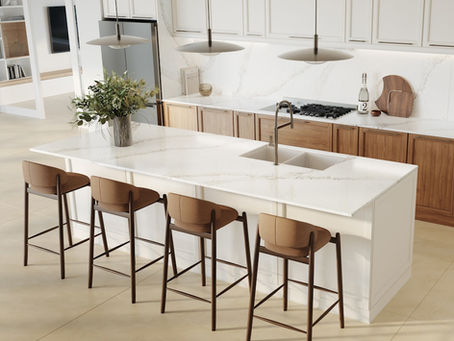 Todd Branson Stoneworks OAHU LAIE 96762 Custom Kitchen and Bathroom Countertop Fabricator COSENTINO SILESTONE Authorized Dealer SILESTONE CALACATTA THEMIS Kitchen Countertops Fabrication and Installation Honolulu Oahu Hawaii Residential Homes