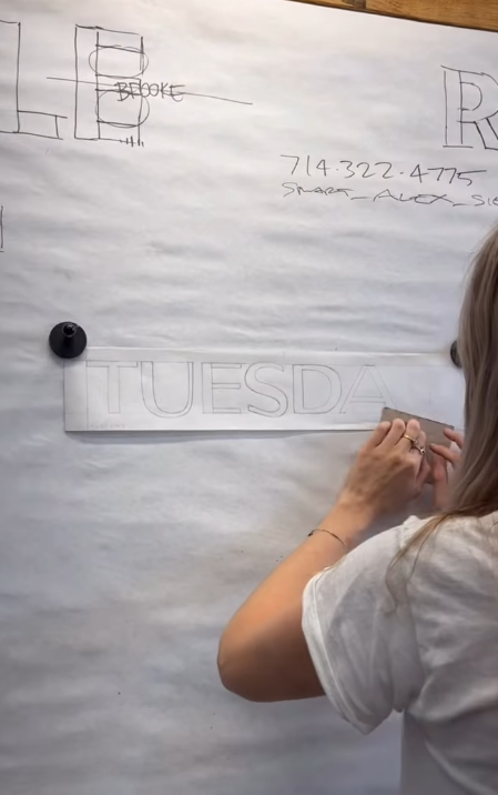 Smart Alex Hand-Painted Signs Orange County Sign Painting Workshops Company 8 Week Sign Painting Course WEEK 2 Wrap Up: Mastering Basic Brush Strokes, Painting the Gothic Chart, and Expanding the Lettering Arsenal with the Thick & Thin Alphabet Hand-Painted Sign Artist LA Trade Tech Sign Alumni Alex Kurakake Southern California Hand-Painted Aspiring Sign Painters