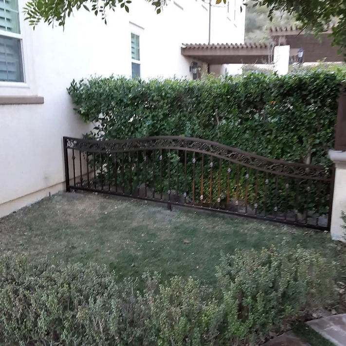 Exterior Iron Fences Fabrication & Installation by CALIFORNIA Quality Ironworks - Custom Wrought Iron Work Fabricator in Los Angeles and Pasadena. We offer services such as Pedestrian Gates, Driveway Gates, Hand Railings, Balcony Railings, and many more! We serve clients like Homeowners, Business Owners, Property Managers, Hotels. Professional Iron Worker near Long Beach, Newport Beach, Anaheim, Santa Ana, Huntington Beach, Hermosa Beach, City of Industry. Call PASADENA 626-618-8014. Call LOS ANGELES 424-622-1850. Call ORANGE COUNTY 949-787-1850.