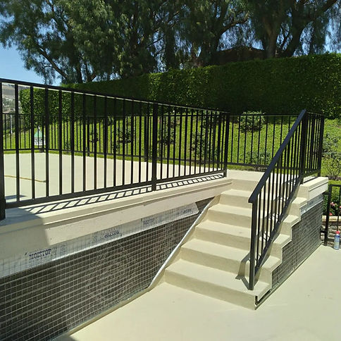 Exterior Hand Railings Fabrication & Installation by CALIFORNIA Quality Ironworks - Custom Wrought Iron Work Fabricator in Los Angeles and Pasadena. We offer services such as Pedestrian Gates, Driveway Gates, Hand Railings, Balcony Railings, and many more! We serve clients like Homeowners, Business Owners, Property Managers, Hotels. Professional Iron Worker near Long Beach, Newport Beach, Anaheim, Santa Ana, Huntington Beach, Hermosa Beach, City of Industry. Call PASADENA 626-618-8014. Call LOS ANGELES 424-622-1850. Call ORANGE COUNTY 949-787-1850.