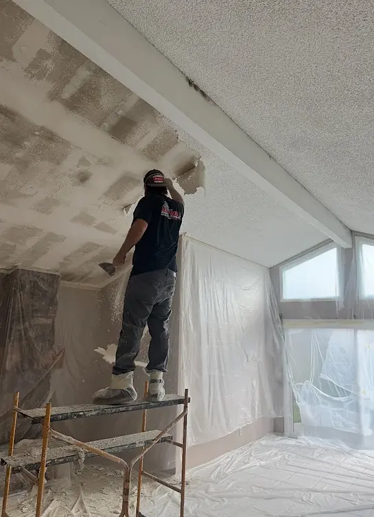 CERRITOS ORANGE COUNTY Popcorn Drywall Ceiling Repair Skim Coat Sanding Painting