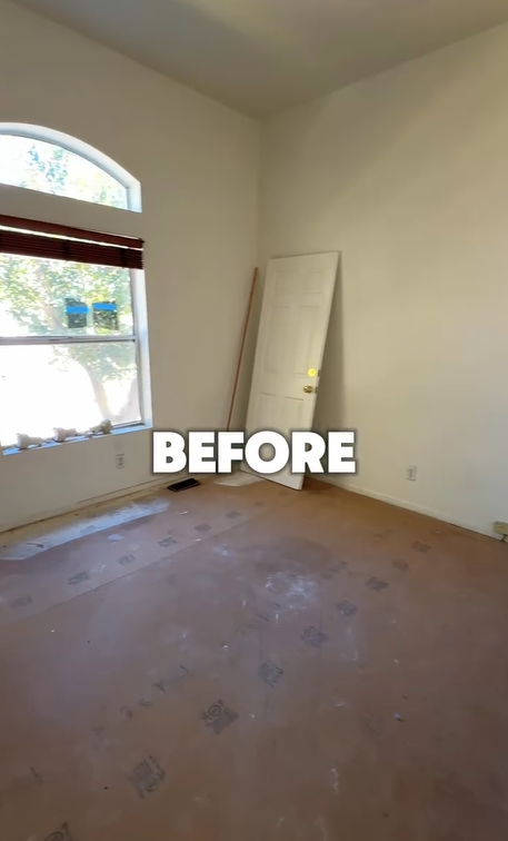 BEFORE PHOTO Living Room Vinyl Flooring Installation ELITE Floor Covering WEST LOS ANGELES Full-Service Luxury Flooring Sales, Refinishing, and Installation Company Local Southern California Residential Homes