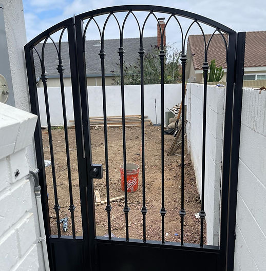 Iron Pedestrian Gates by CALIFORNIA Quality Ironworks - Custom Wrought Iron Work Fabricator in Los Angeles and Pasadena. We offer Exterior and Interior Railings such as Pedestrian Gates, Driveway Gates, Hand Railings, Balcony Railings, and many more! We serve clients like Homeowners, Business Owners, Property Managers, Hotels. Professional Iron Worker near Long Beach, Newport Beach, Anaheim, Santa Ana, Huntington Beach, Hermosa Beach, City of Industry. Call PASADENA 626-618-8014. Call LOS ANGELES 424-622-1850. Call ORANGE COUNTY 949-787-1850.