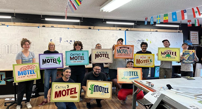 Smart Alex Signs Southern California Workshops 2-Day Intro to Sign Painting for Beginners