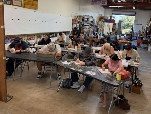 Smart Alex Hand-Painted Signs Los Angeles Trade Tech Alumni 8-Week Sign Painting Course