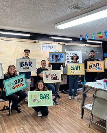 2-Day Intro to Sign Painting for Beginners Southern California Workshops Huntington Beach
