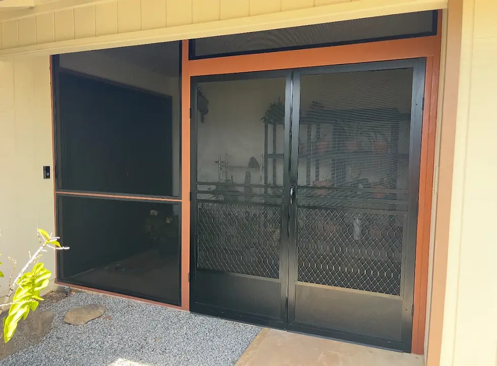 Honolulu Custom Patio Enclosures Company Custom Make On-Location HoloHolo Screens OAHU Window and Door Screen Replacement Experts