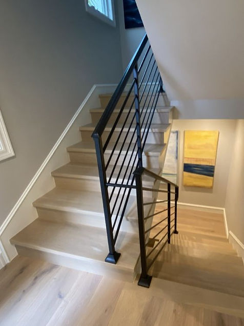 Installation of Interior Handrails by Diverse Welding & Ironworks Since 2012. License #976690. Dennis Naraine - Professional Welder and Custom Ironwork Fabricator & Installer. Serving Residential and Commercial Properties in Orange County, South Bay, Long Beach, Manhanttan Beach, Palos Verdes, Rolling Hills Estates, Bel Air, Brentwood, Torrance, Tarzana, Gardena, Huntington Beach. Call: 310-919-1306