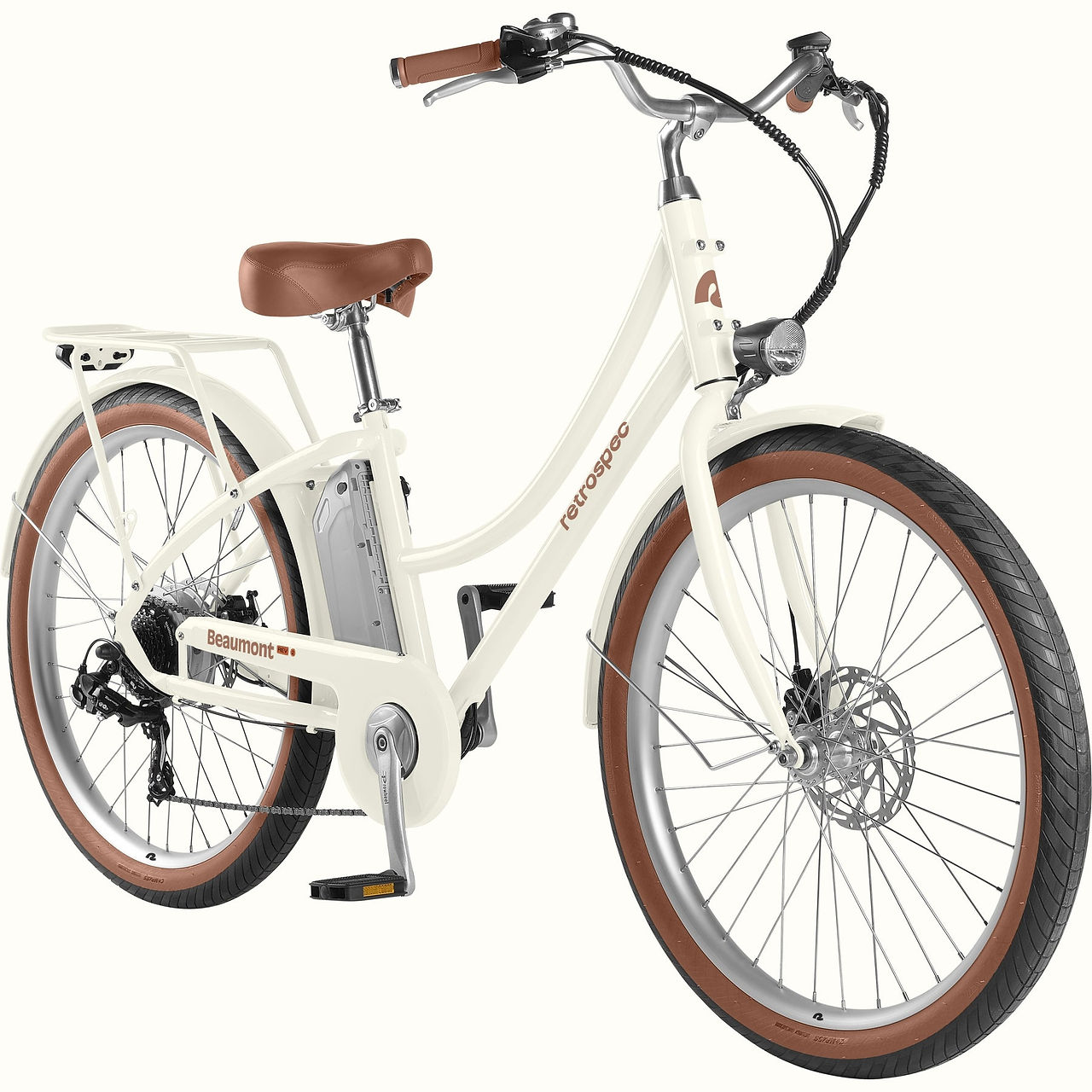 Color - Eggshell: RETROSPEC® Beaumont Rev 2 City Electric Bike - Step Through. West Los Angeles Bicycle Services Shop. RETROSPEC® E-Bikes Authorized Dealer. Full Service Local E-Bikes, Bikes, Rad Wagons, Adult Trikes, and Kids Bikes Sales, Rentals, Tune-Ups, Repair, Maintenance, and Assembly Services Shop near Marina del Rey, Santa Monica, Playa Vista, Beverly Hills, Venice Beach, UCLA, Culver City, Playa del Rey, Westside, Venice, Calabasas, Brentwood 90066. Call: 310-694-5934