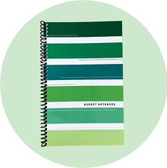 financial budgeting notebook