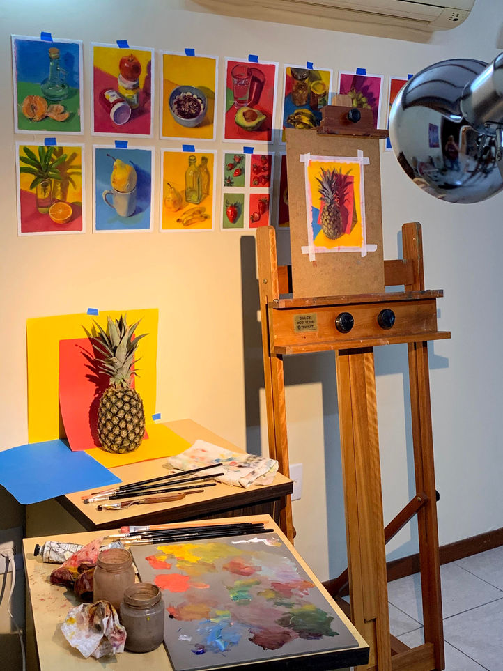 organização no ateliê