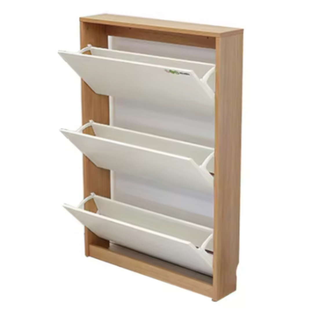 Virginia Oak/White Shoe Cabinet