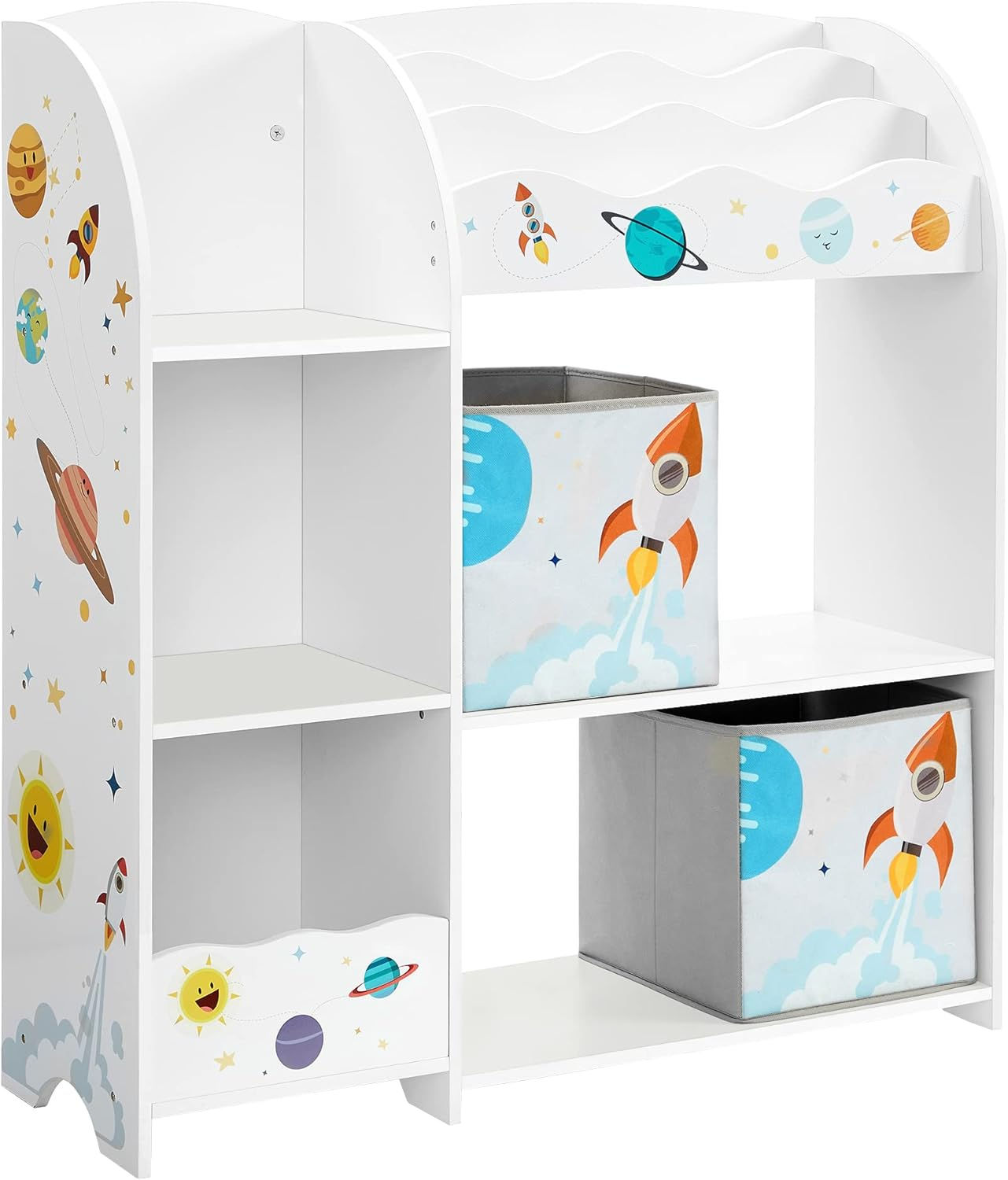 White Children's Playroom Organizer