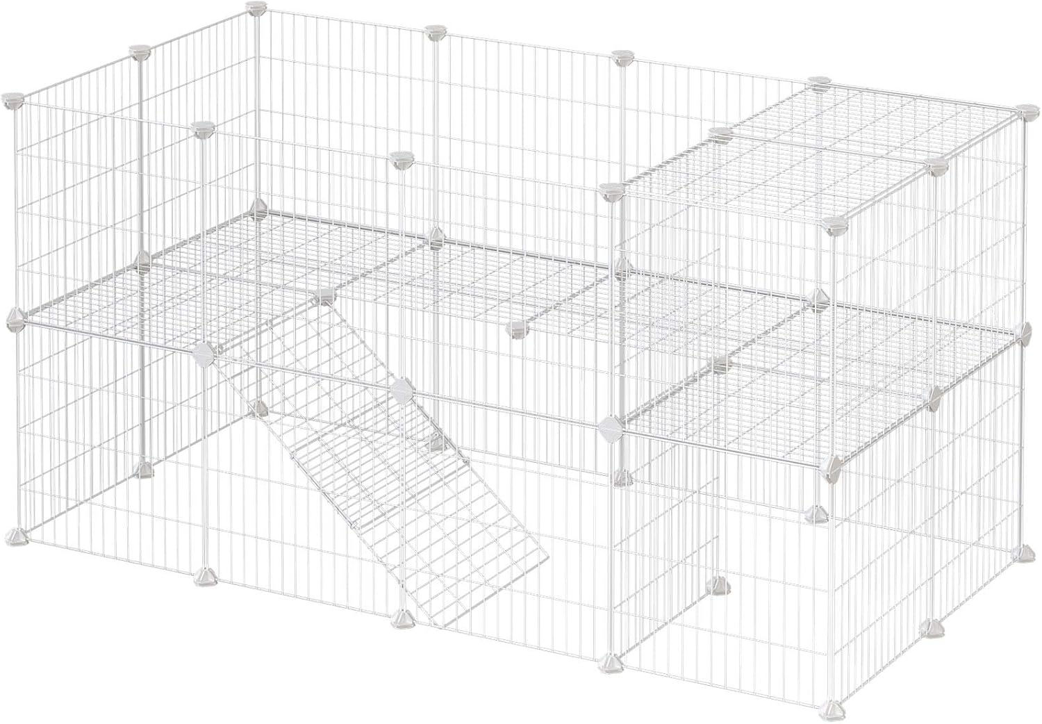 White 36 Grid Indoor Pet Enclosure