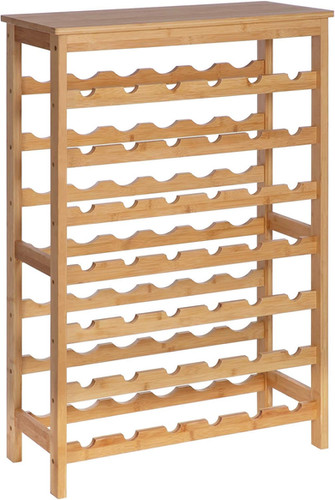 42-Bottle Natural Wine Rack | Deal Depot