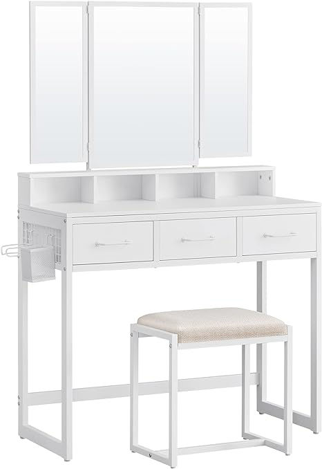 White Jewelry Hanging Vanity Set
