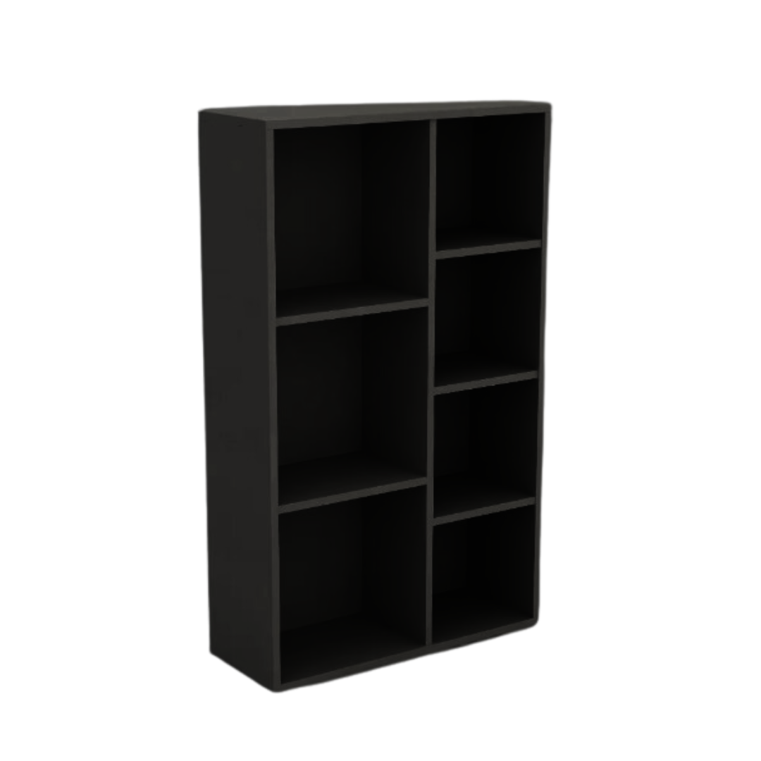 Black 7 Cube Bookcase