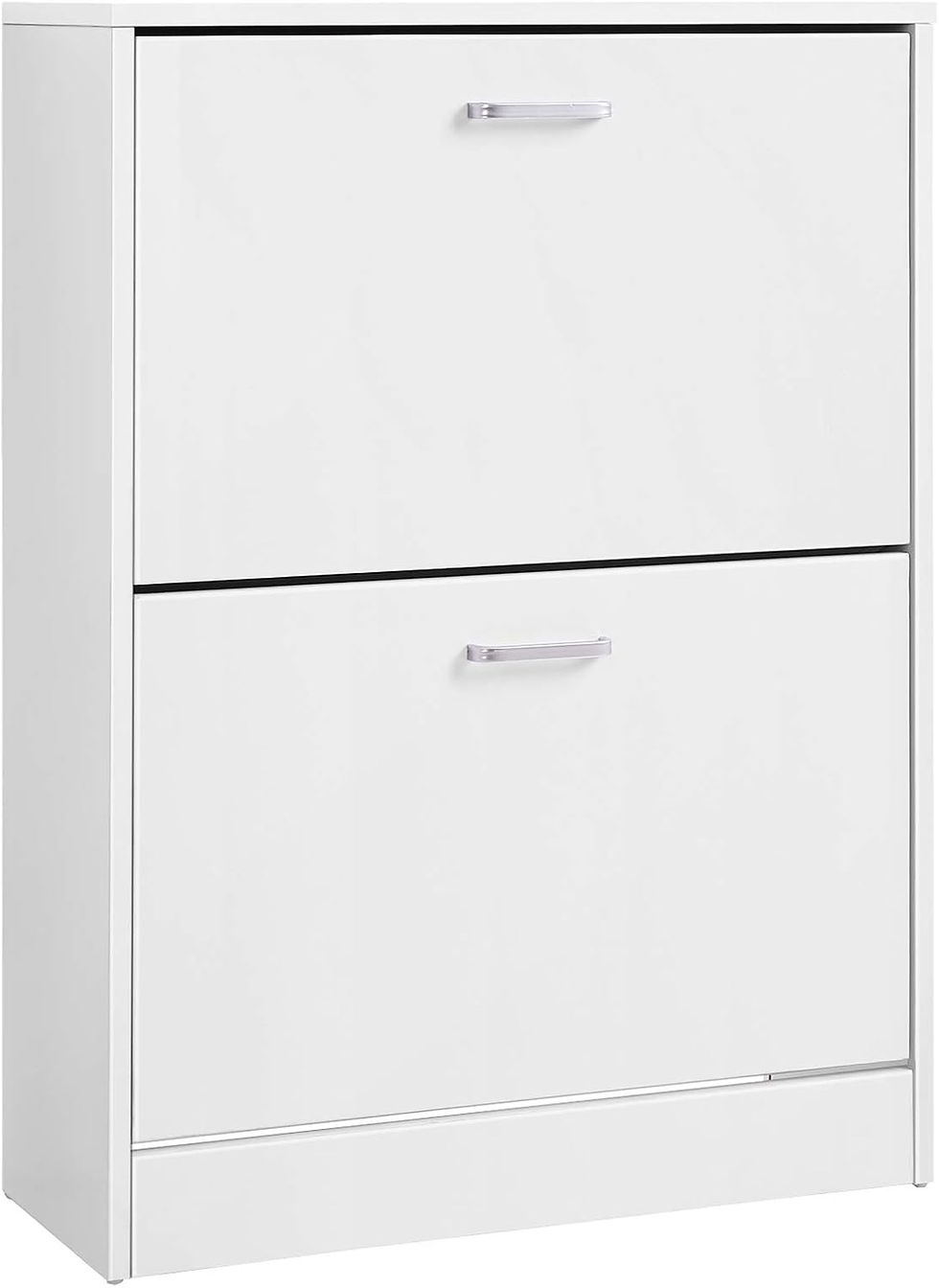 White 2-tier Shoe Cabinet