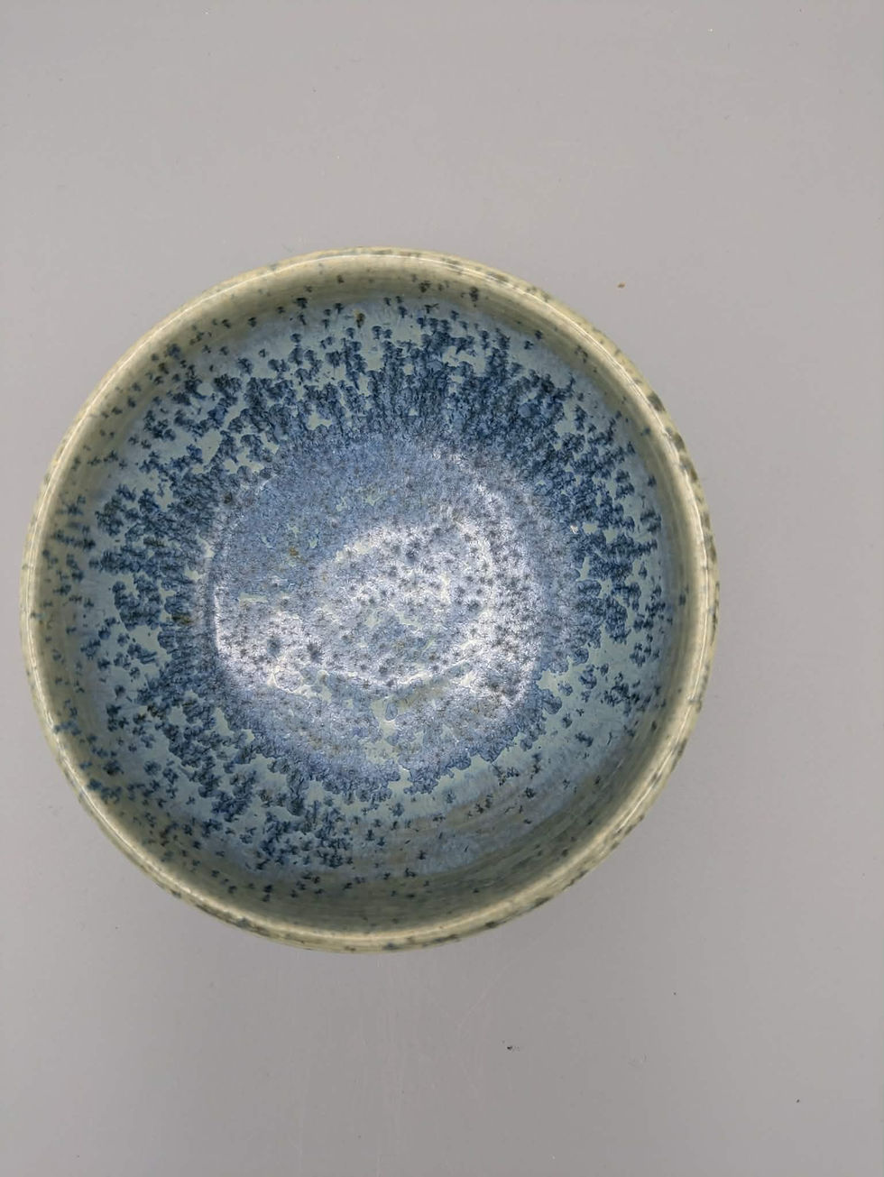 Coupelle artisanale en grès bleu céruléen, modèle céruléen, diamètre 11 cm, faite main à l'atelier T