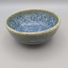 Coupelle en céramique artisanale, glaçure bleu moucheté, pièce unique faite main près de Toulouse