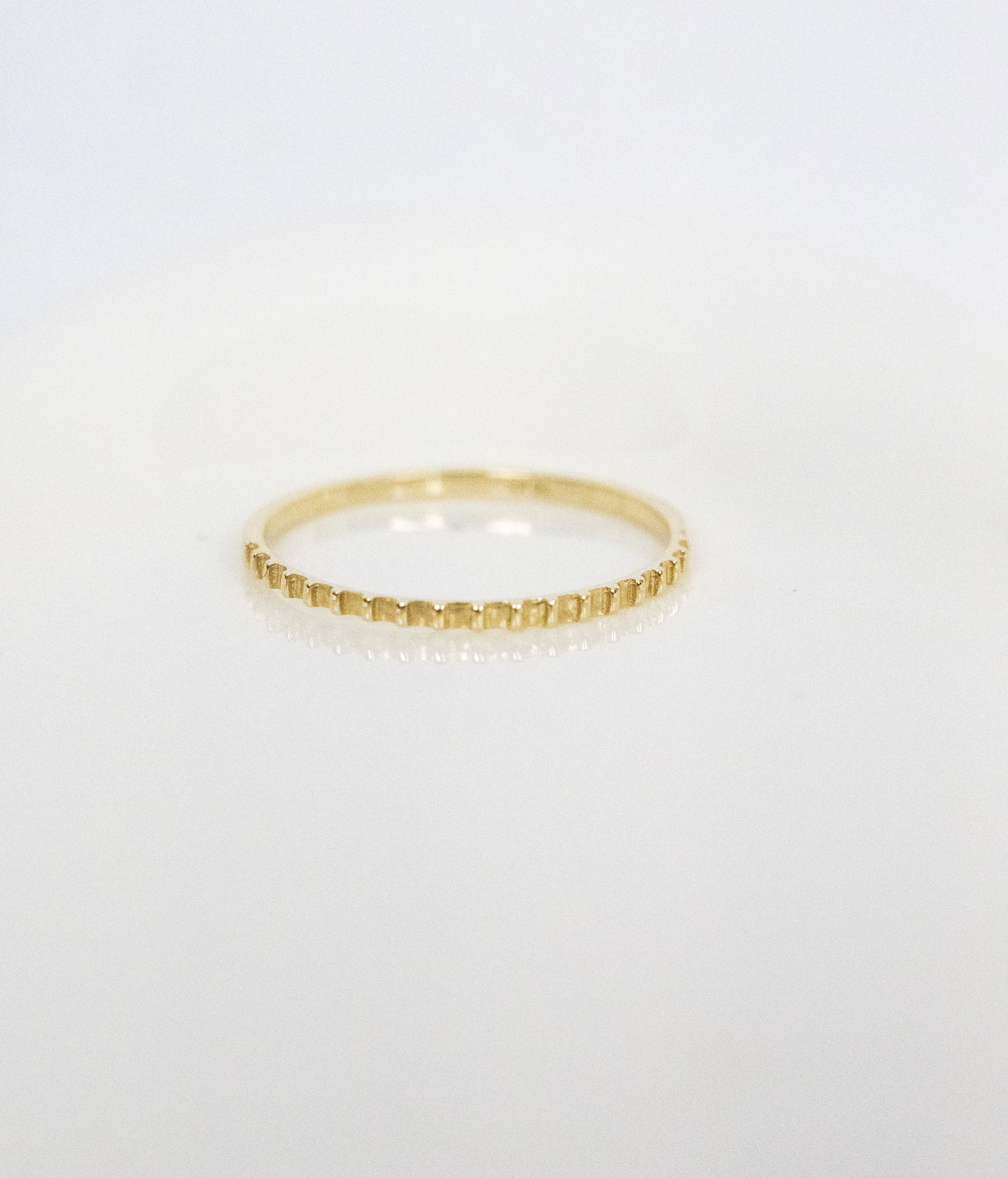 14k balls ring