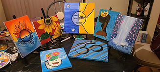 Painting with a group party