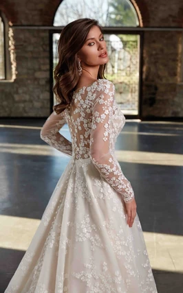 Eddy k long sleeve wedding dress sales