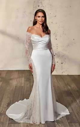 zinnia lace wedding dress Zinnia