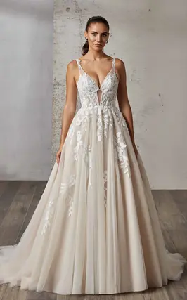 white christmas dresses Nadine Designer Wedding Dress