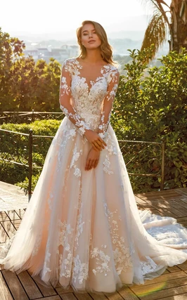 Eddy k long sleeve wedding dress top