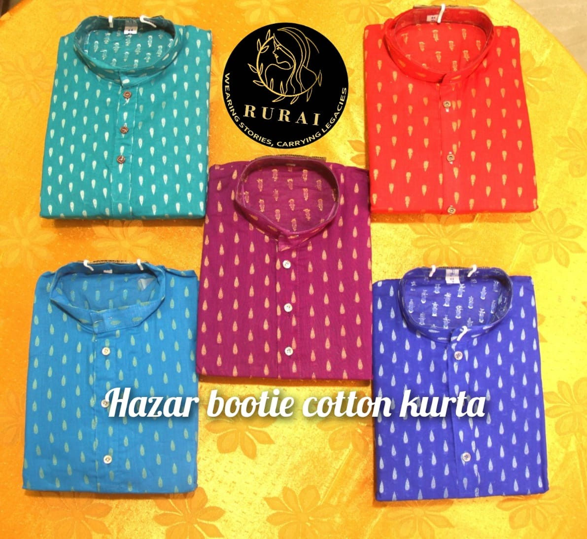 Men's Ethnic Hazar Bootie Cotton Bengali Kurta