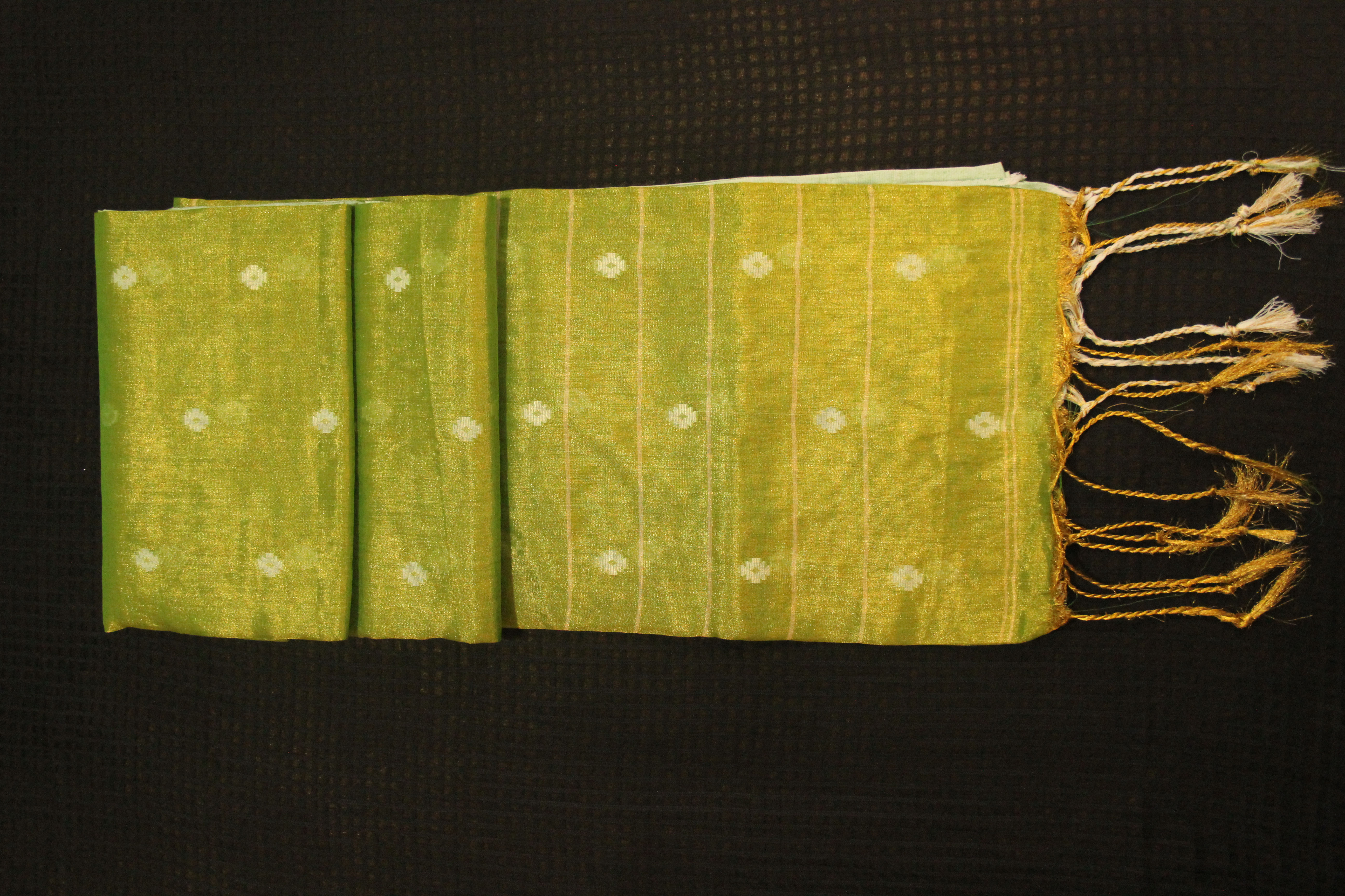 Duel Tone Tushar Silk with BP-Parrot Green