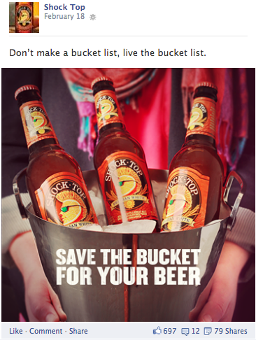 Shock Top: A social calendar we wrote, designed, and shot in-house, delivered for every channel. (1 of 3)