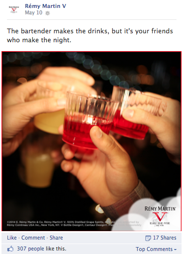 Rémy V: Bright, tempting content built to get people to try the new clear spirit. (5 of 8)