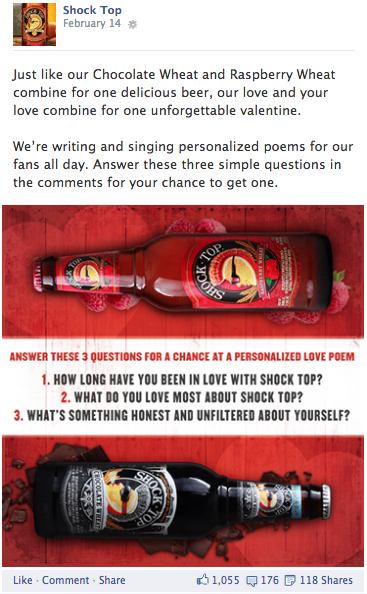 Shock Top: For 12 hours straight on Valentine's Day, I wrote songs for an improv team to sing… (2 of 2)