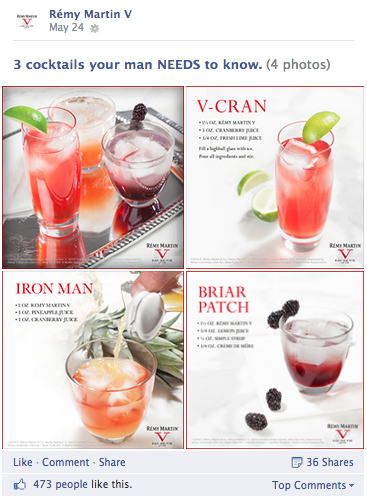 Rémy V: Bright, tempting content built to get people to try the new clear spirit. (4 of 8)