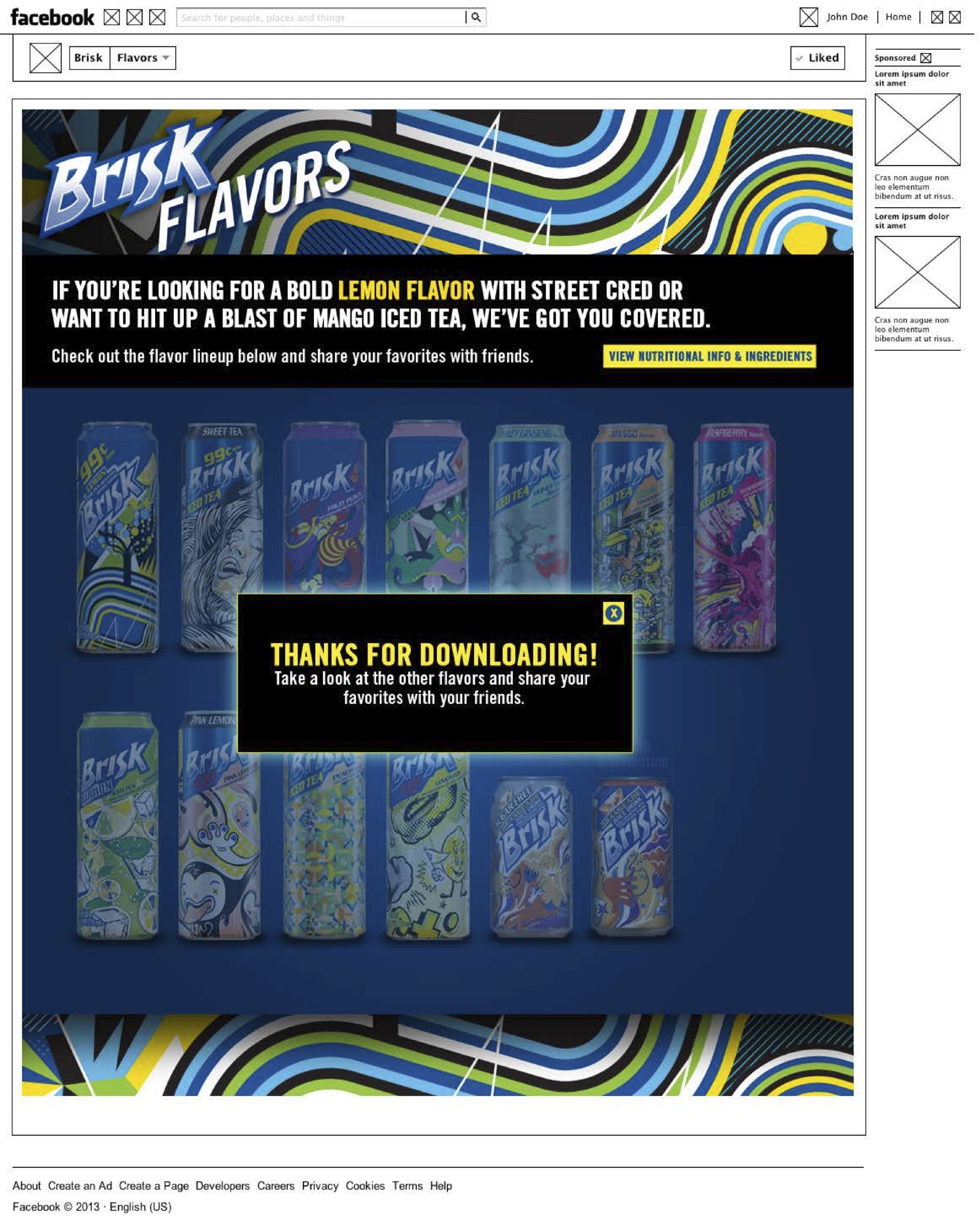 Brisk: UX copy for Brisk's new cans, written to be read at arm's length. (2 of 6)
