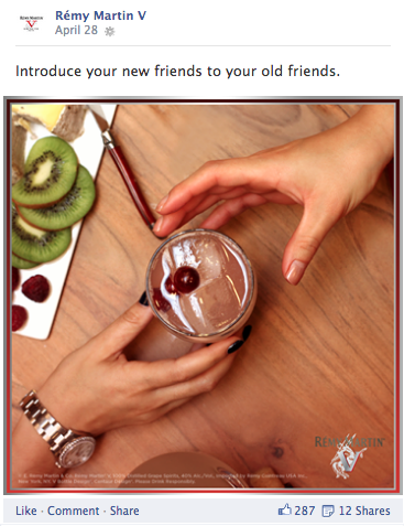 Rémy V: Bright, tempting content built to get people to try the new clear spirit. (8 of 8)
