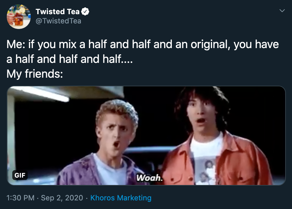 Twisted Tea: Funny real-time and evergreen content, written to match a voice that was already having fun. (7 of 8)
