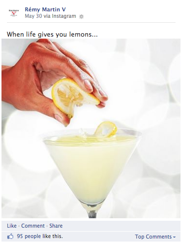 Rémy V: Bright, tempting content built to get people to try the new clear spirit. (3 of 8)