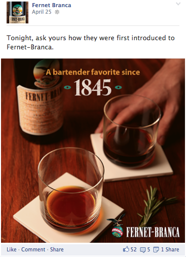Fernet-Branca: A social calendar with three audiences: the brand, the bartenders who back it, and brand-new Fernet… (10 of 13)