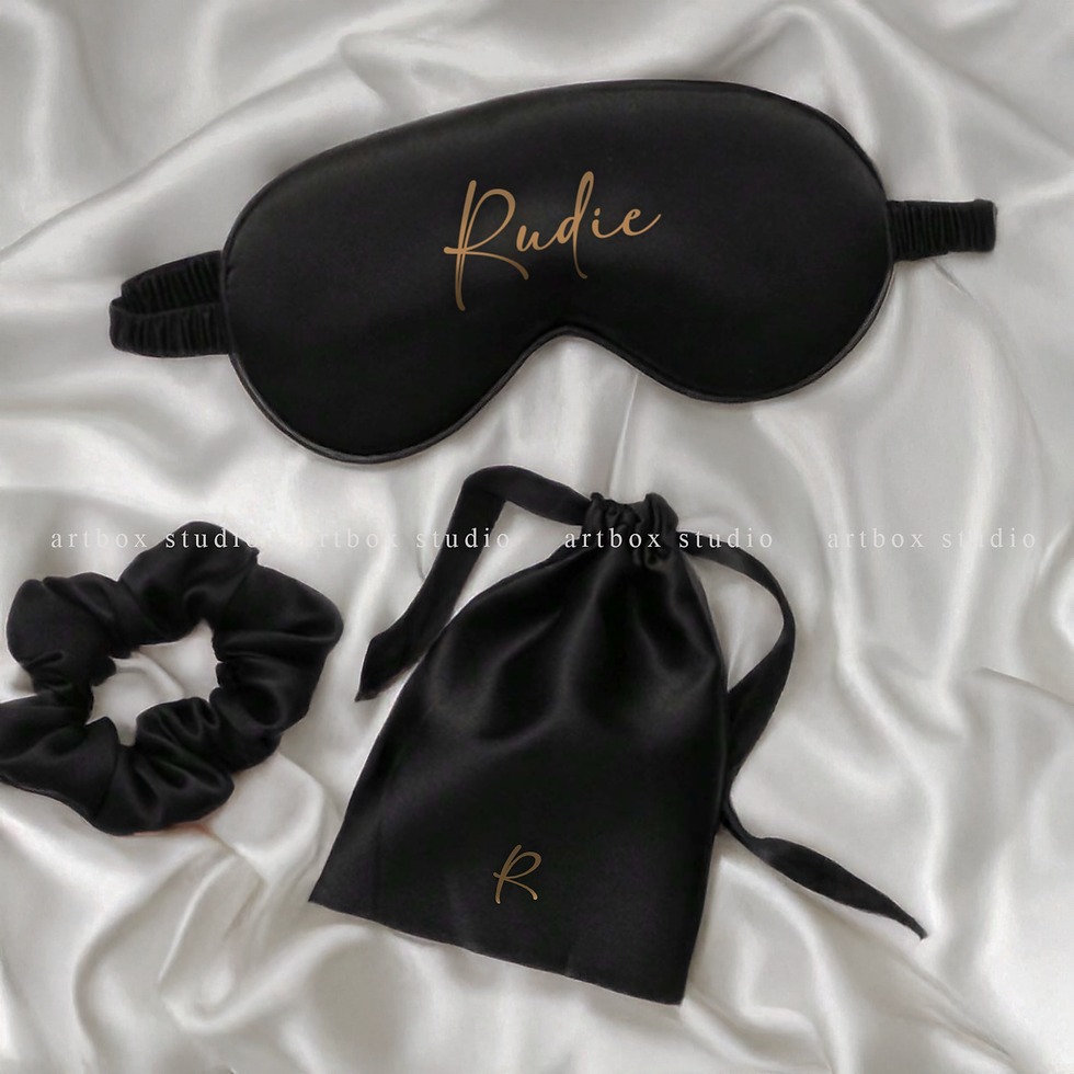 Thumbnail: Silk Eyemask and Scrunchie Set