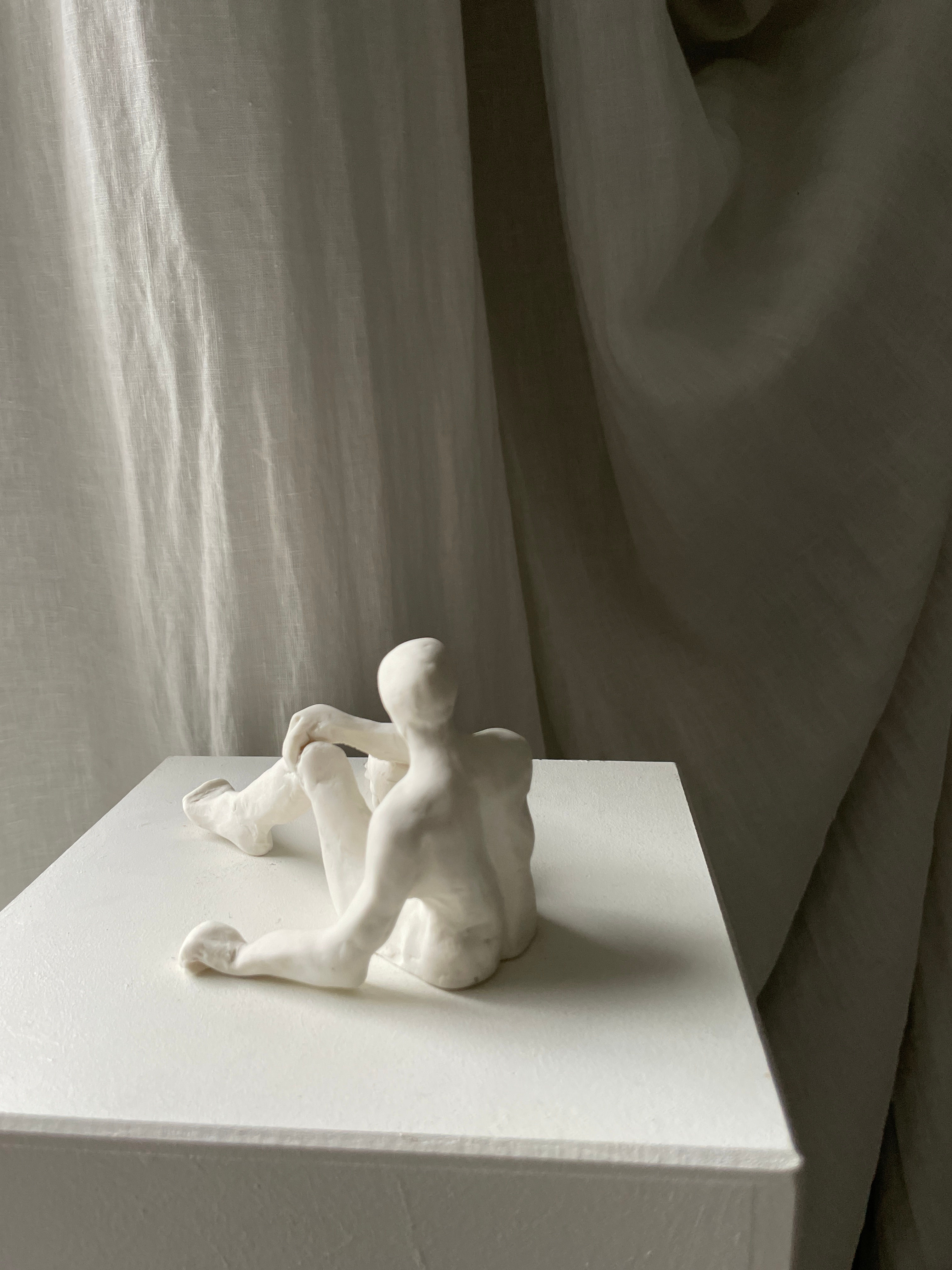 Sculpture scène de plage  « papotage »