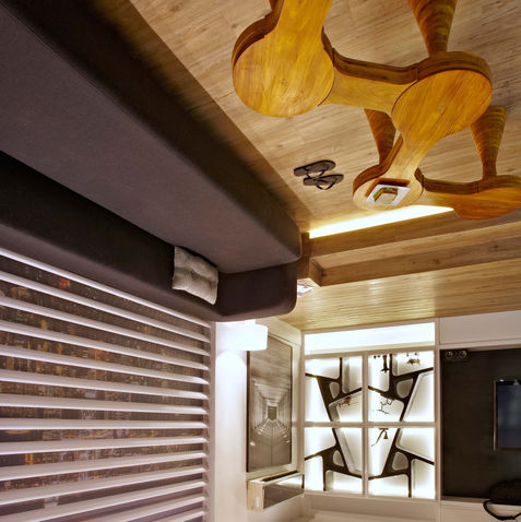 Projeto para Casa Cor Bahia, cozinha invertida, cozinha de cabeça para baixo,  cozinha de ponta cabeça, por Márcia Carvalho arquiteta, Studio Márcia Carvalho.