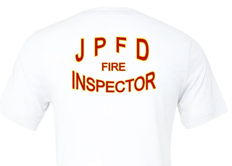 Thumbnail: JPFD "SAFETY FIRST"  BELLA CANVAS FORM FIT TEE