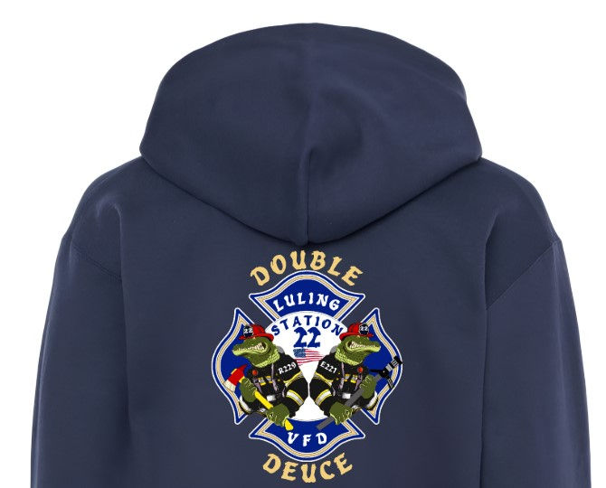 ADULT LVFD 22 "DOUBLE DEUCE" PULLOVER HOODIE
