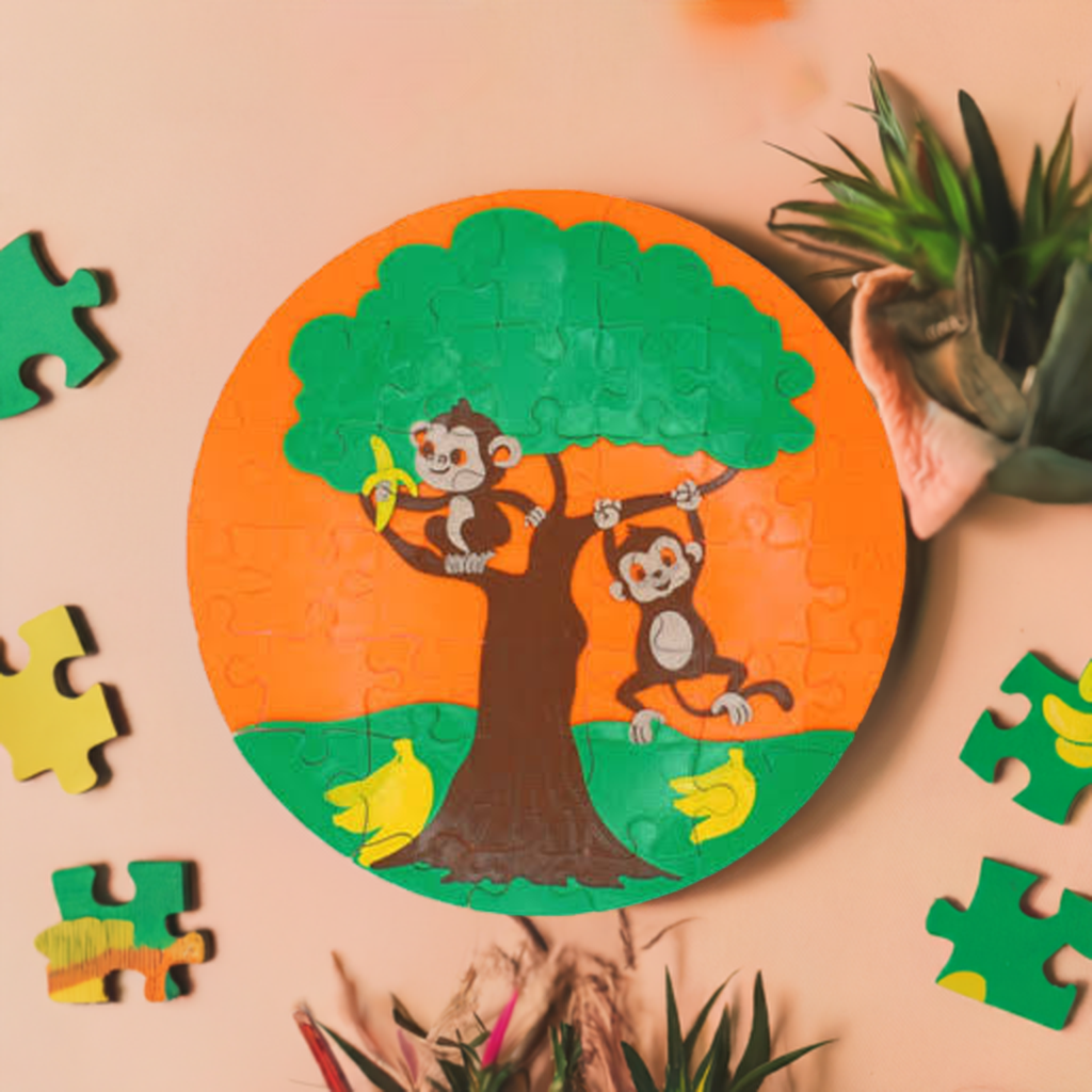 41 Piece Swinging Monkey 3D Printed Puzzle for Kids