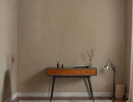 Empty room and console table