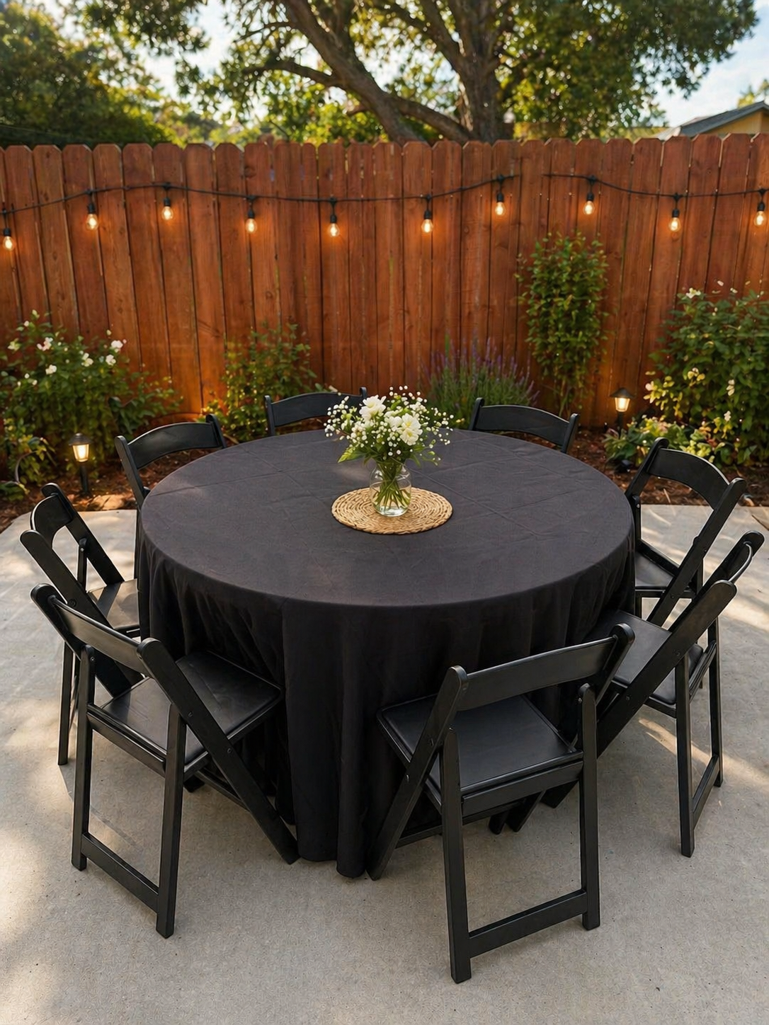 Black Padded Resin Chair