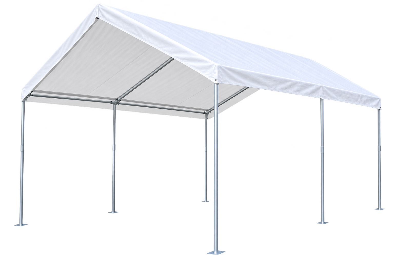 20x20 Galvanized Tube Canopy- Installed